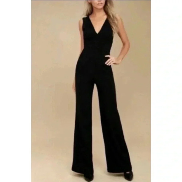 Anthropologie Drew Black Jumpsuit Size M - Picture 1 of 6